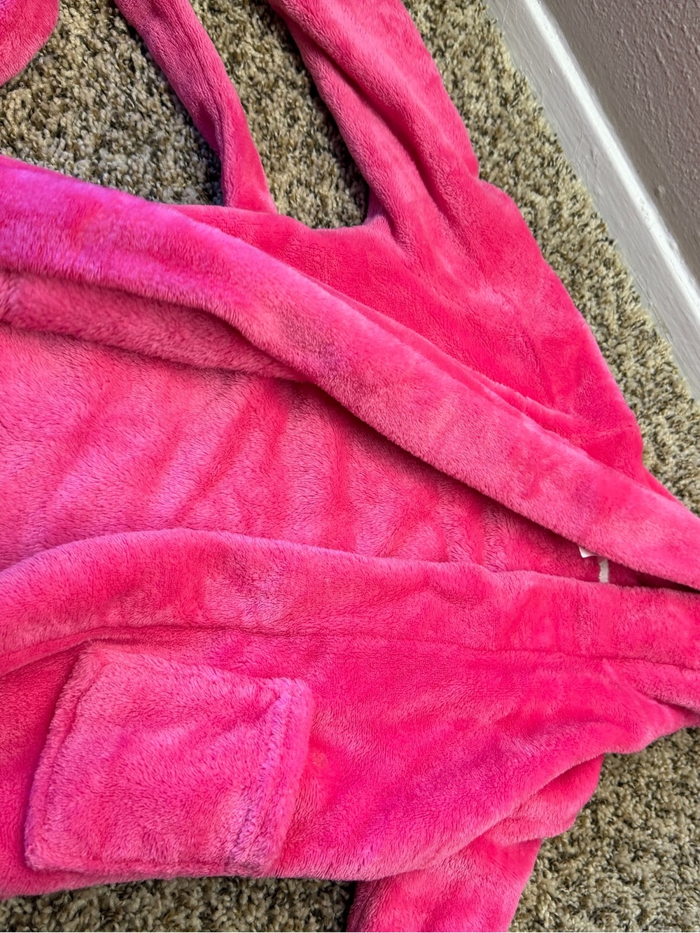 Plush Hot Pink Fuzzy Robe
